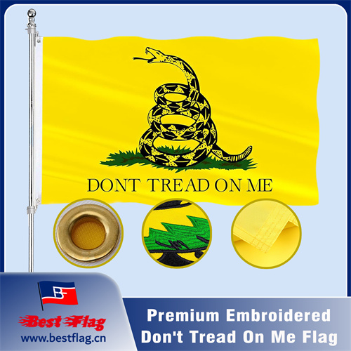 Embroidered Don't Tread on Me Flag