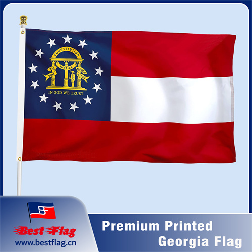 Georgia State Printed Flag