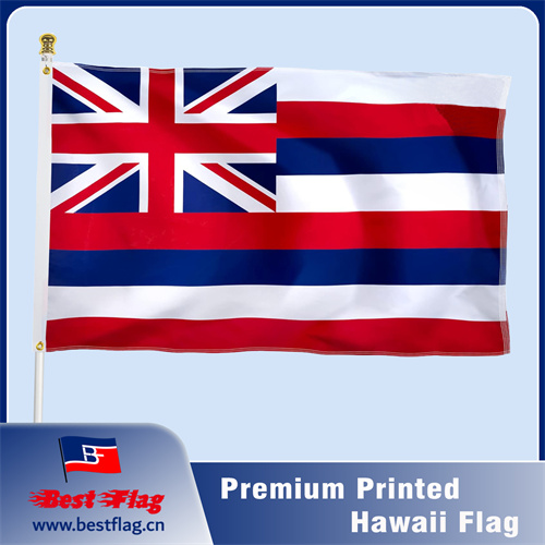 Hawaii State Printed Flag