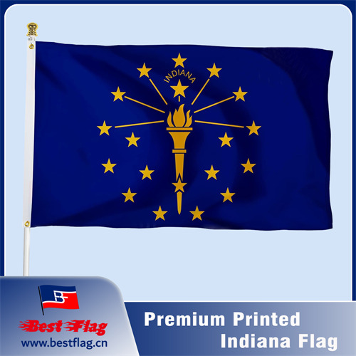 Indiana Printed Flag