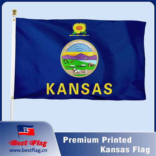 Kansas Printed Flag