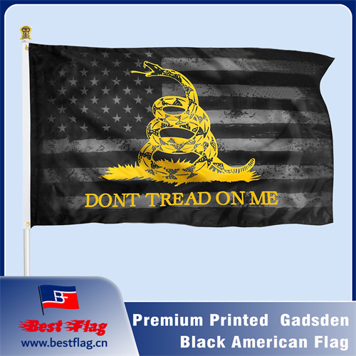 Gadsden Black American Flag