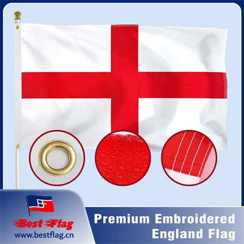 Premium Embroidered England Flag