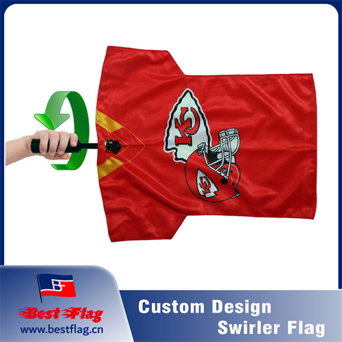 Custom Printed Jersey Swirler Flag